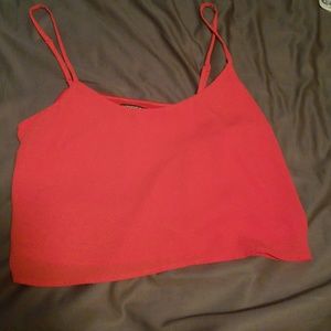 Express chiffon crop top